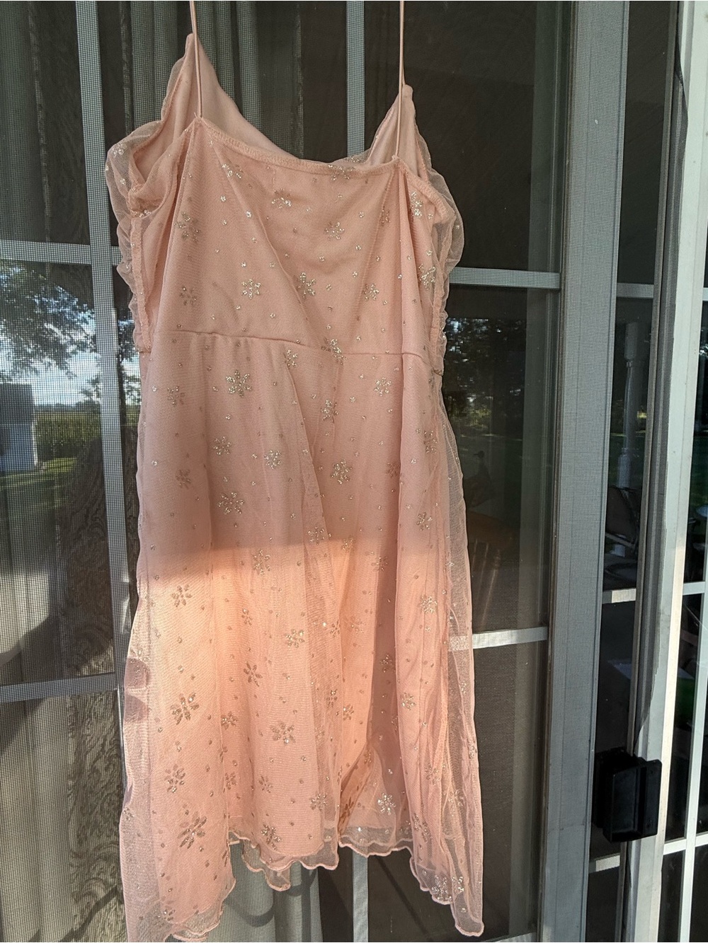 Altar'd State Blush Pink Sparkle Tulle Dress for Girls Juniors Women